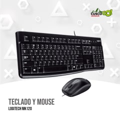 Kit Teclado y Mouse Logitech MK120 Negro