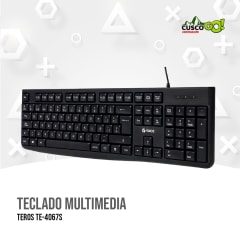 TECLADO MULTIMEDIA TEROS TE-4067S
