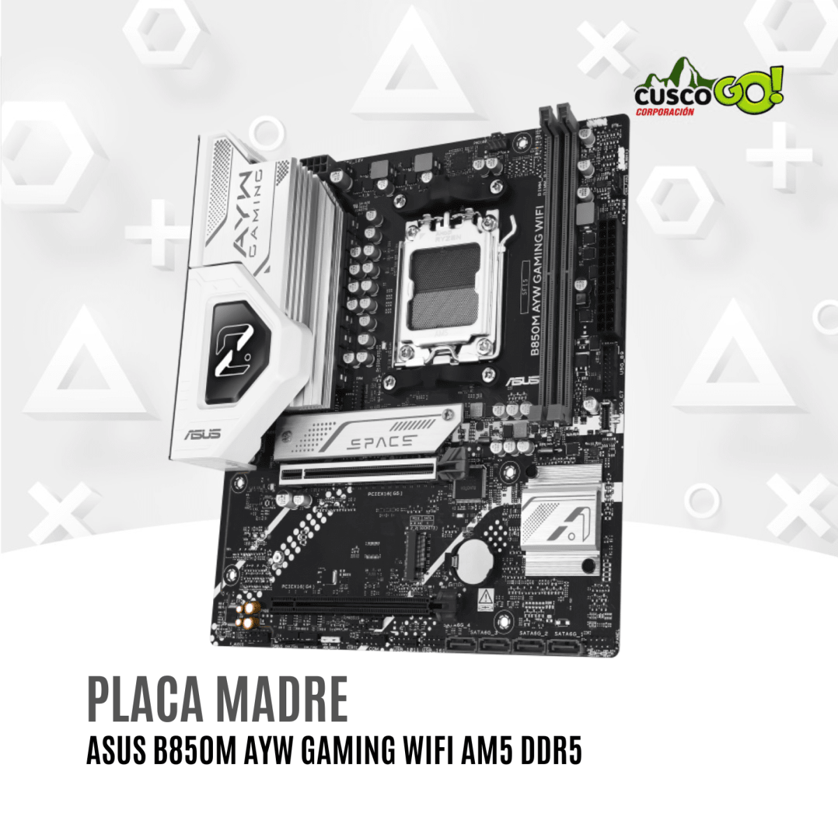 Placa Madre ASUS B850M AYW Gaming WiFi 6 AM5 DDR54
