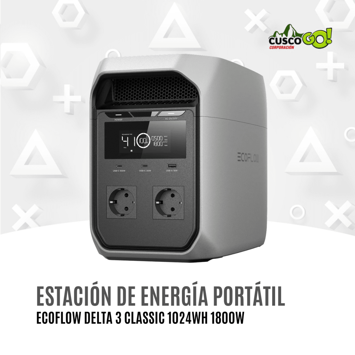 Estación de Energía Portátil EcoFlow DELTA 3 Classic 1024Wh 1800W 0