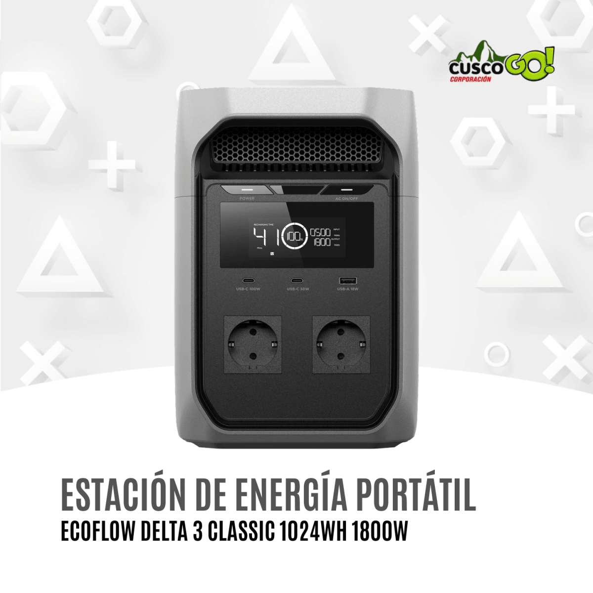 Estación de Energía Portátil EcoFlow DELTA 3 Classic 1024Wh 1800W2