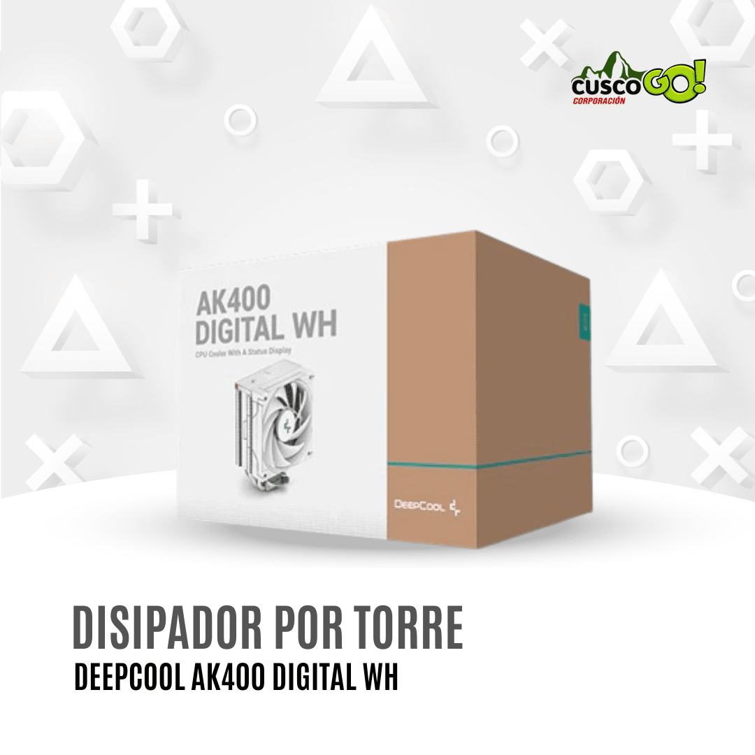DISIPADOR POR TORRE DEEPCOOL AK400 DIGITAL WH2