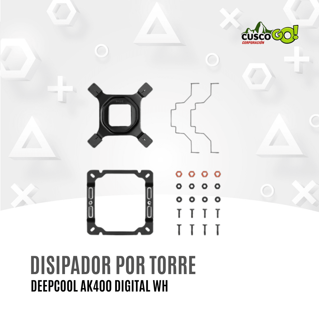 DISIPADOR POR TORRE DEEPCOOL AK400 DIGITAL WH3