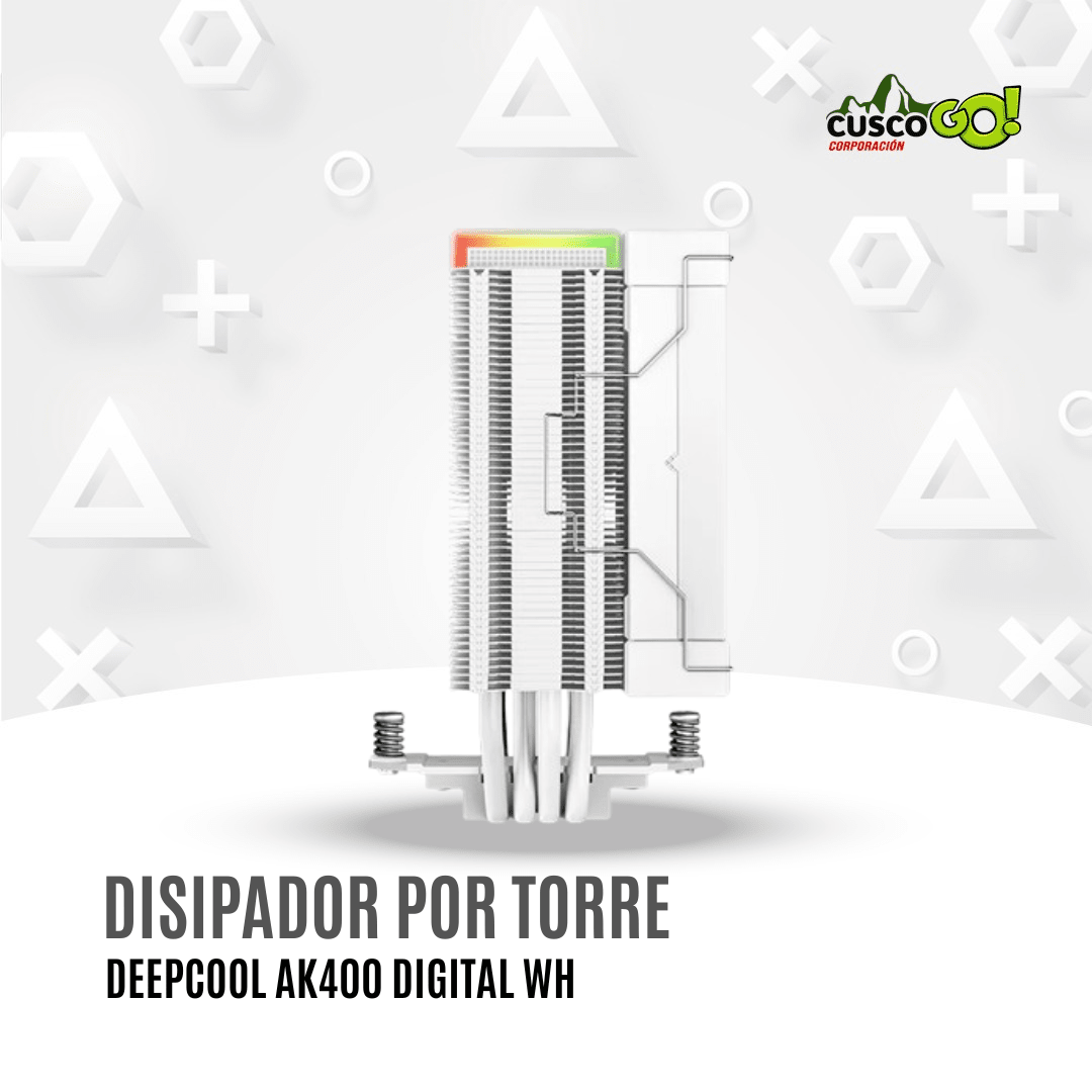 DISIPADOR POR TORRE DEEPCOOL AK400 DIGITAL WH4