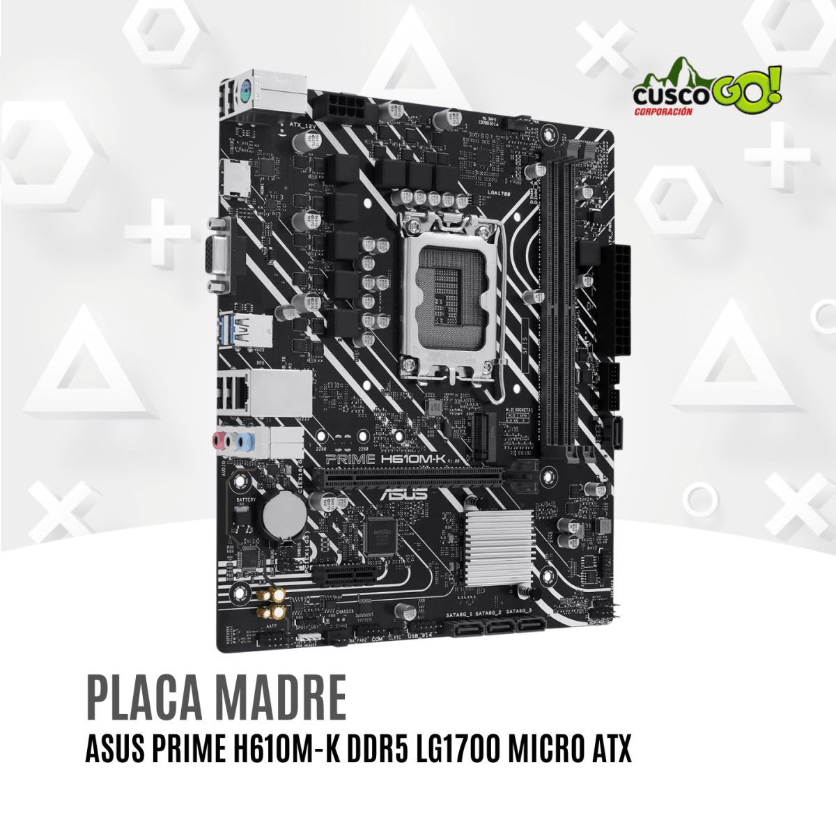 Placa Madre ASUS Prime H610M-K DDR5 LGA1700 Micro ATX3