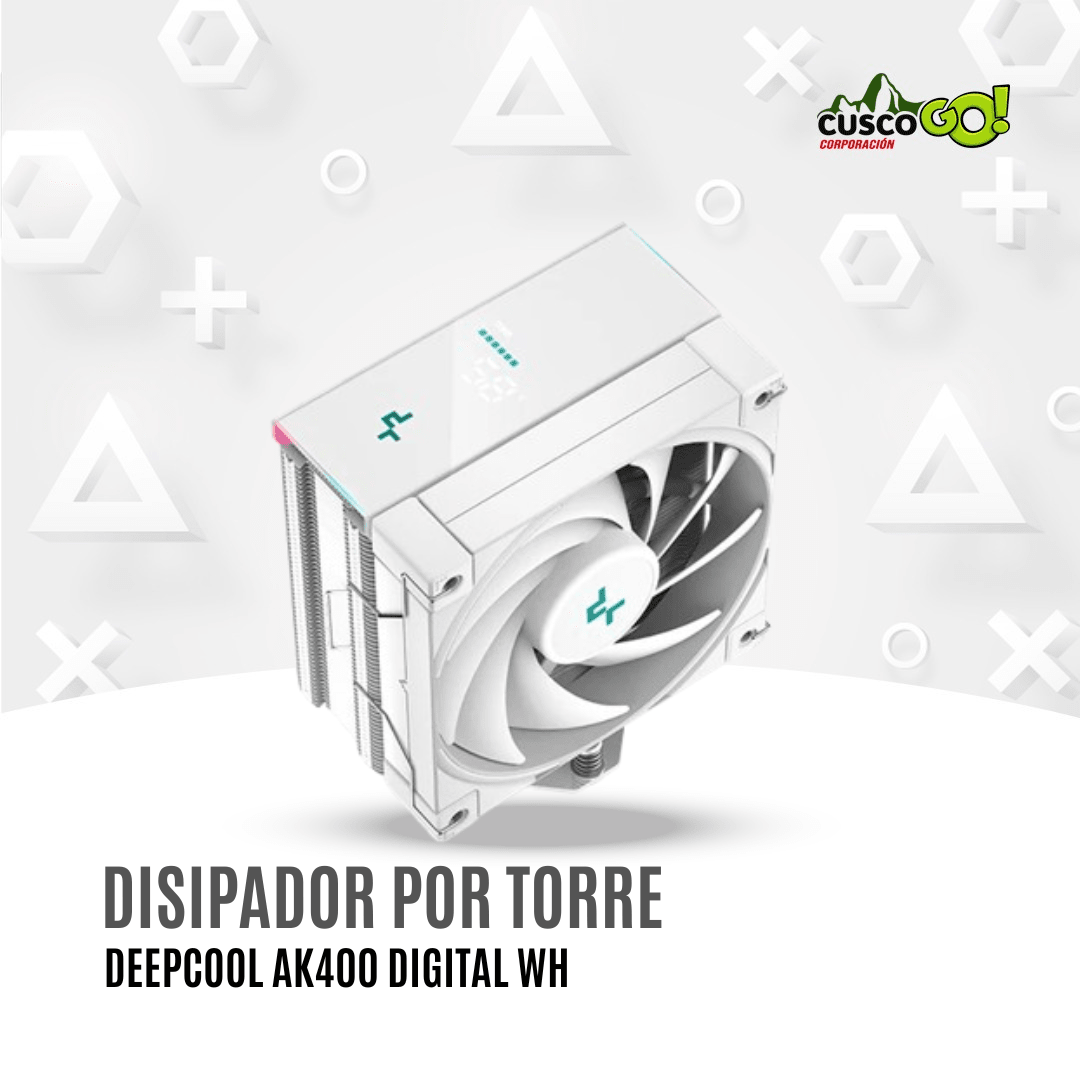 DISIPADOR POR TORRE DEEPCOOL AK400 DIGITAL WH5