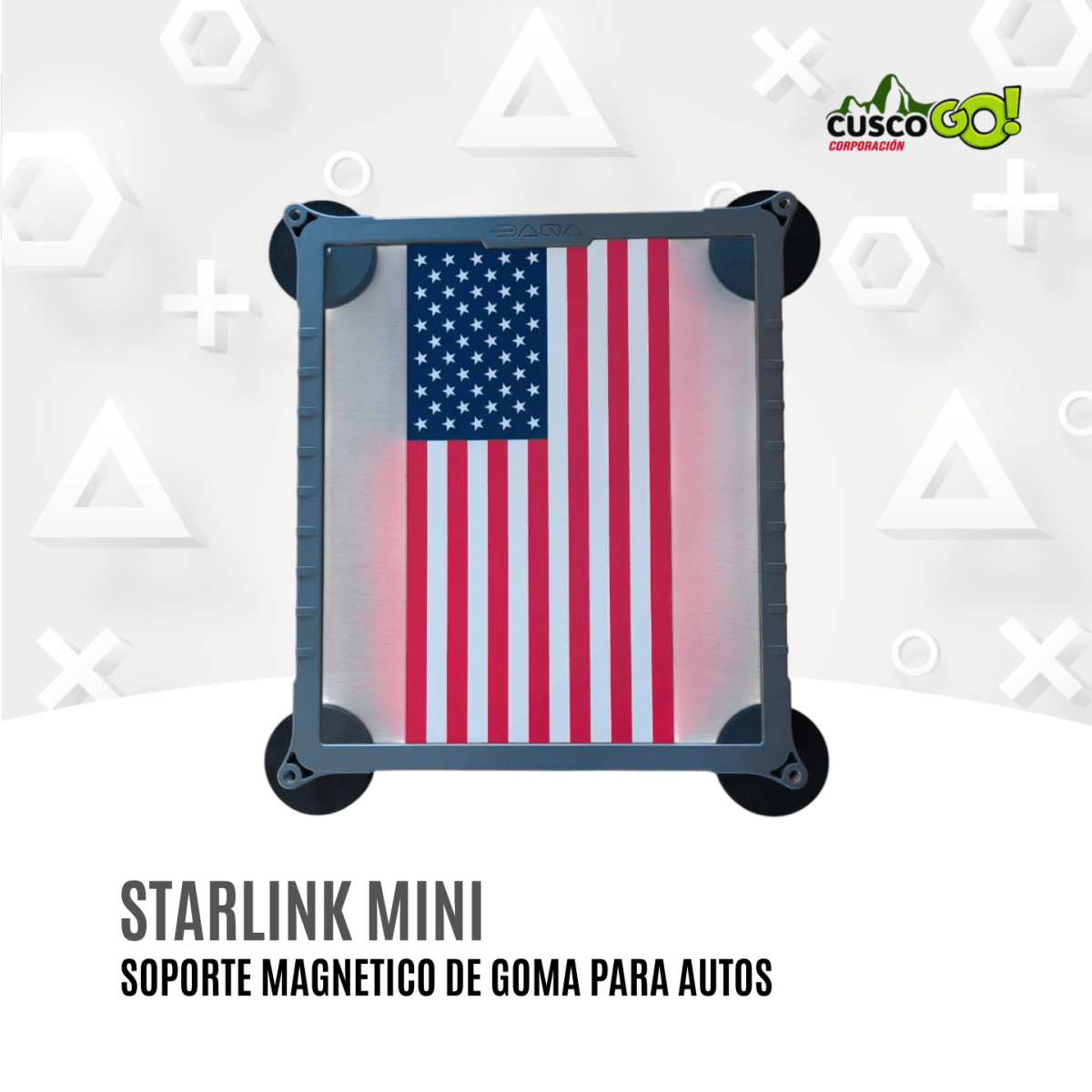 Soporte Magnético de Goma para Starlink Mini Uso Vehicular2