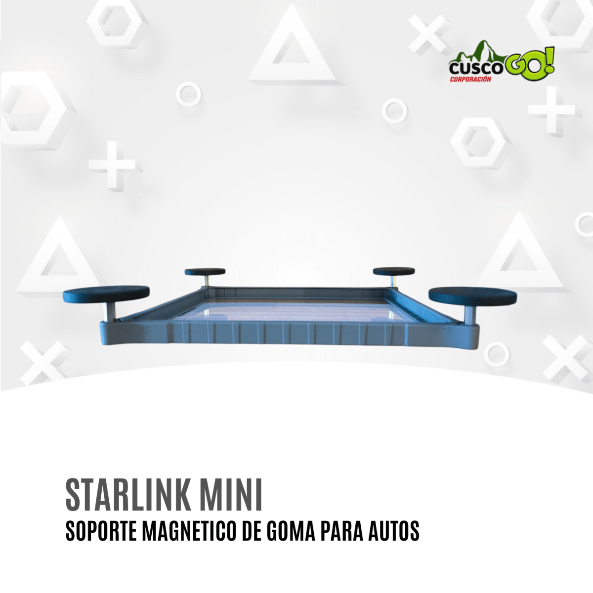Soporte Magnético de Goma para Starlink Mini Uso Vehicular3