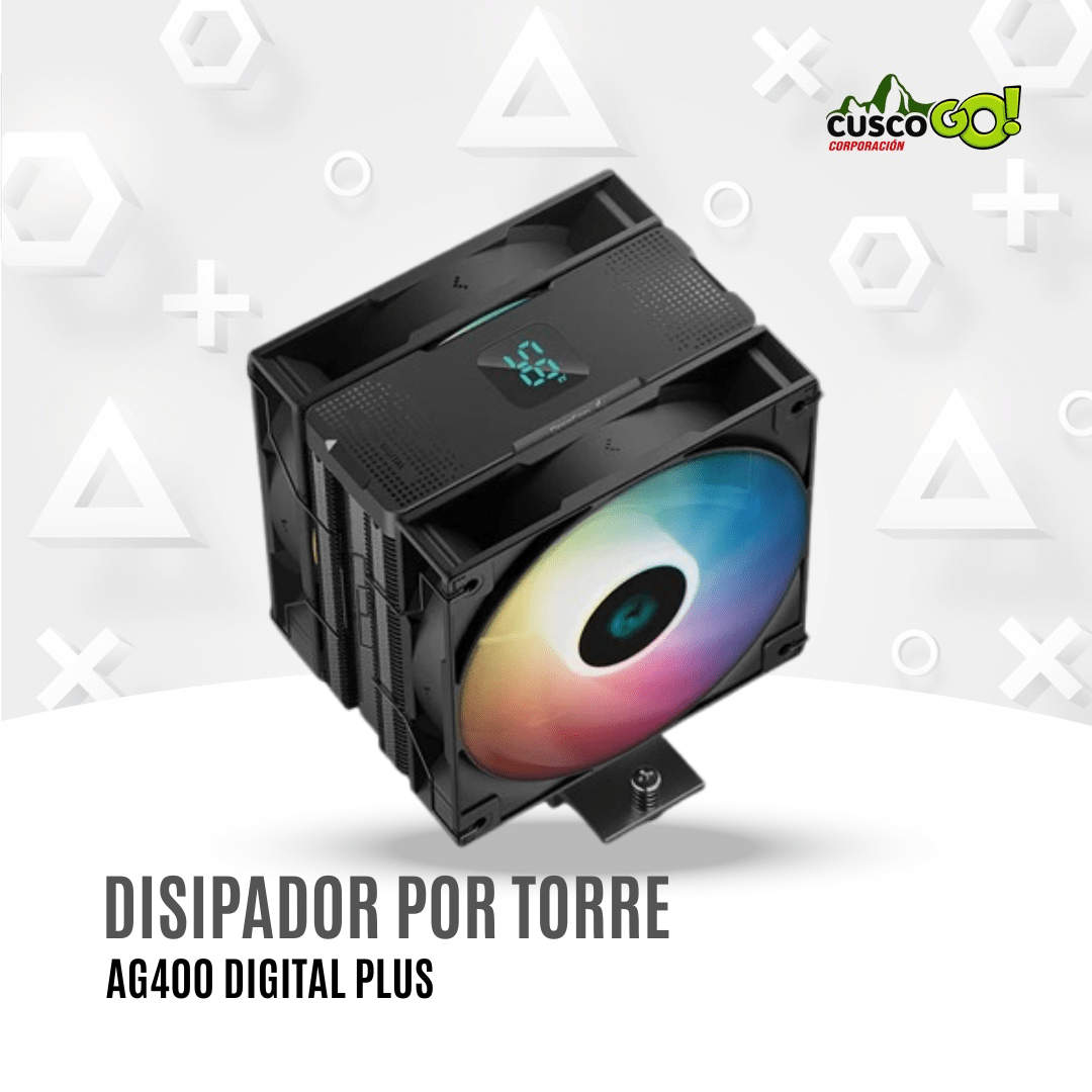 DISIPADOR POR TORRE DEEPCOOL AG400 DIGITAL PLUS2