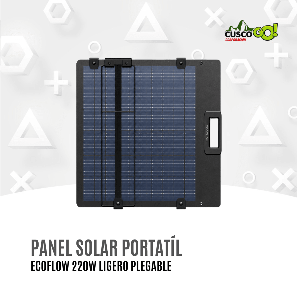 Panel Solar Portátil EcoFlow 220W Ligero Plegable4