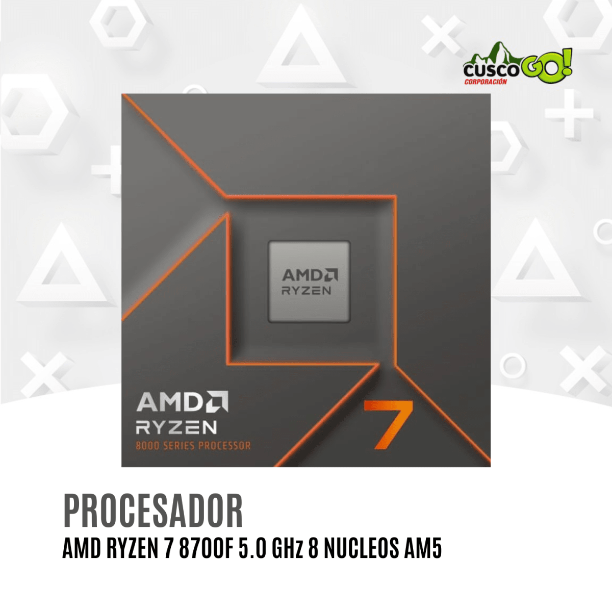 Procesador AMD Ryzen 7 8700F 5.0GHz 8 Núcleos AM53