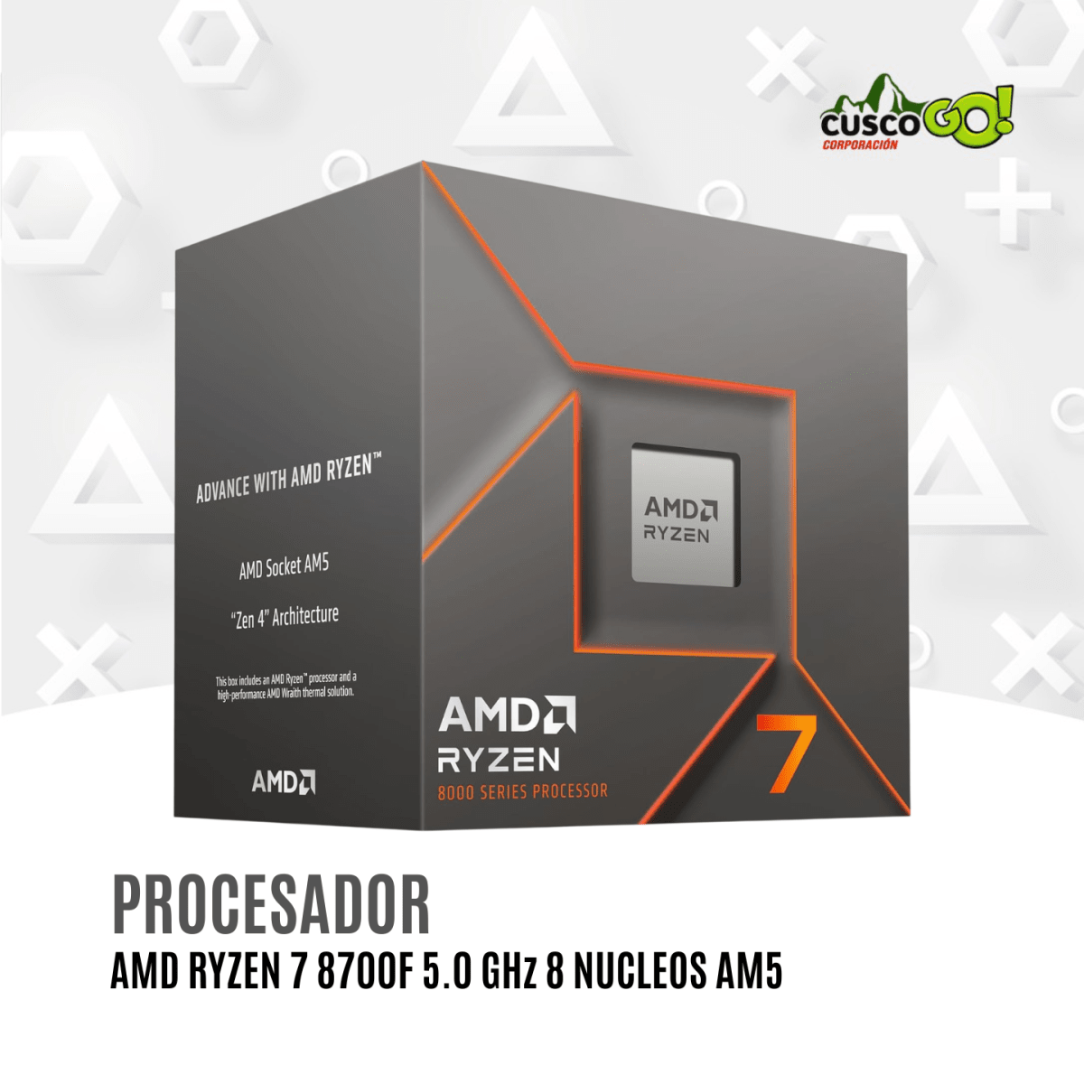 Procesador AMD Ryzen 7 8700F 5.0GHz 8 Núcleos AM54
