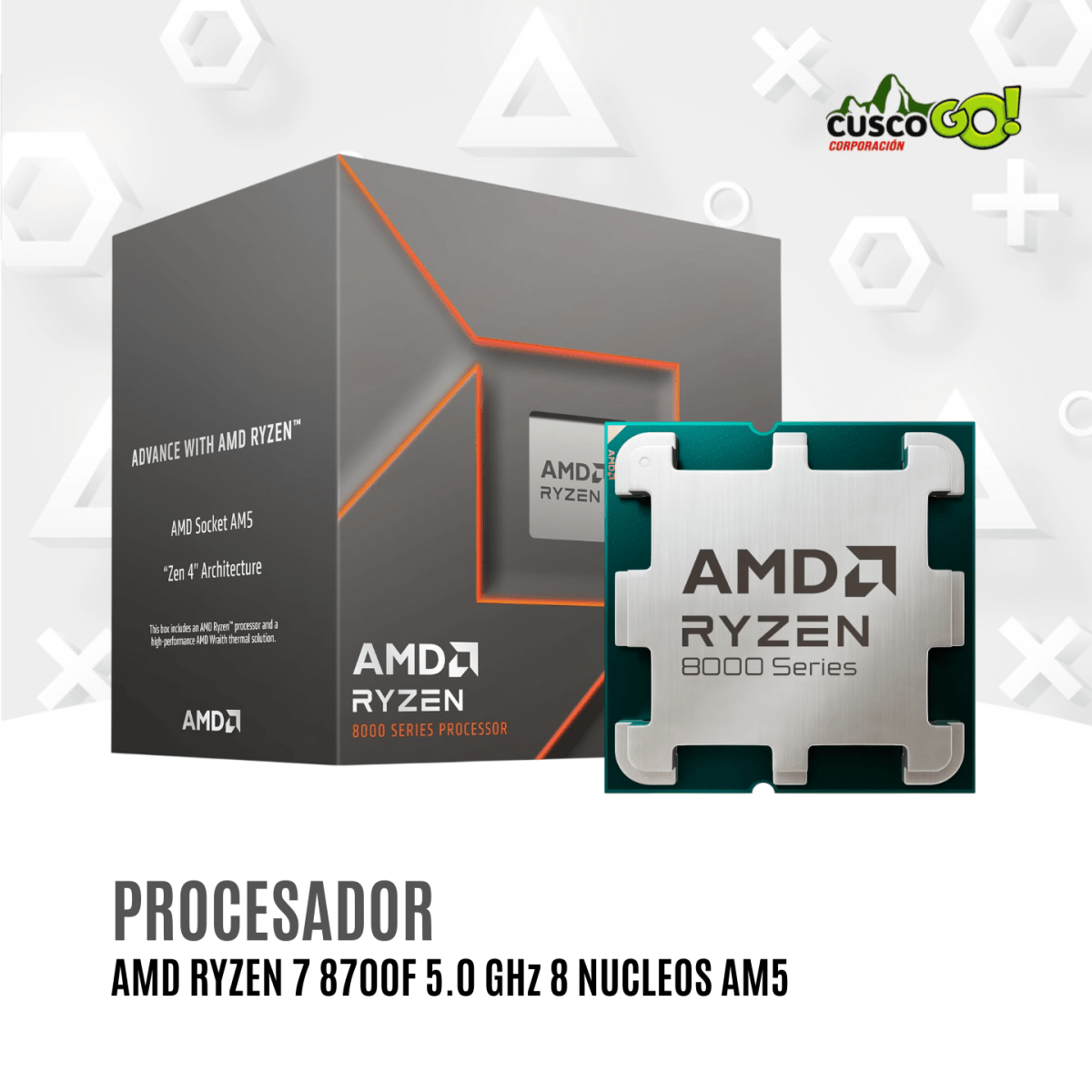 Procesador AMD Ryzen 7 8700F 5.0GHz 8 Núcleos AM52