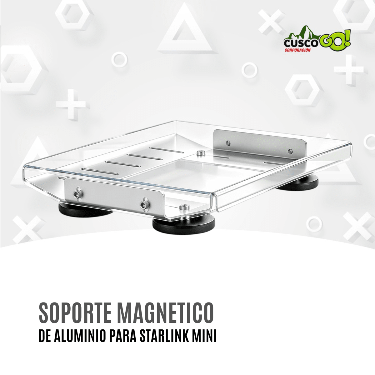 Soporte Magnético de Aluminio para Starlink Mini con Protector Plástico 0