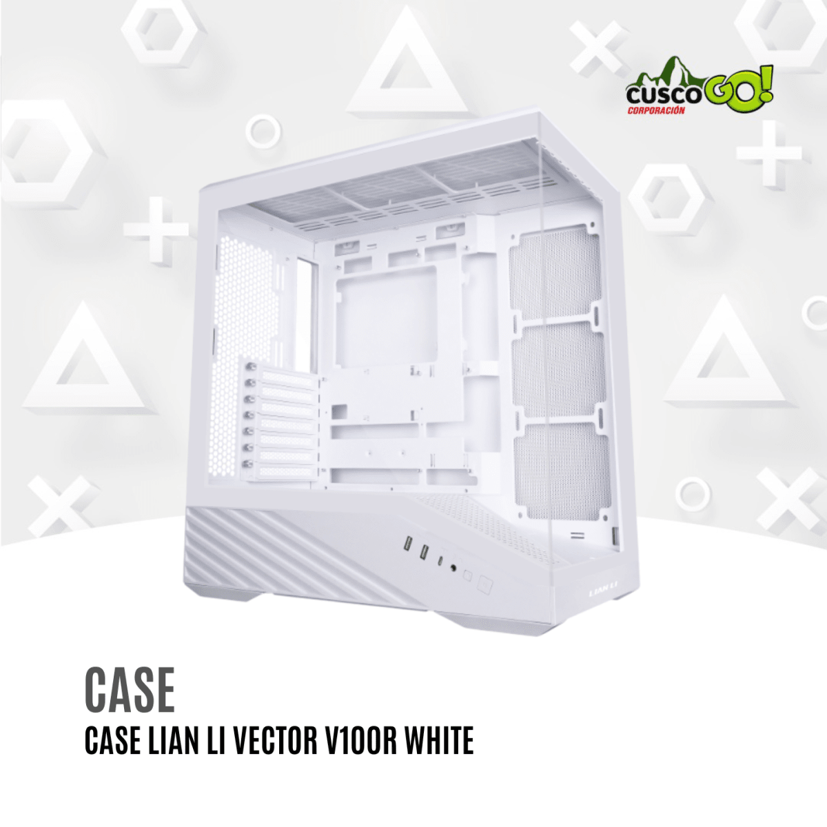 Case Lian Li Vector V100R Blanco 4 Ventiladores ARGB4