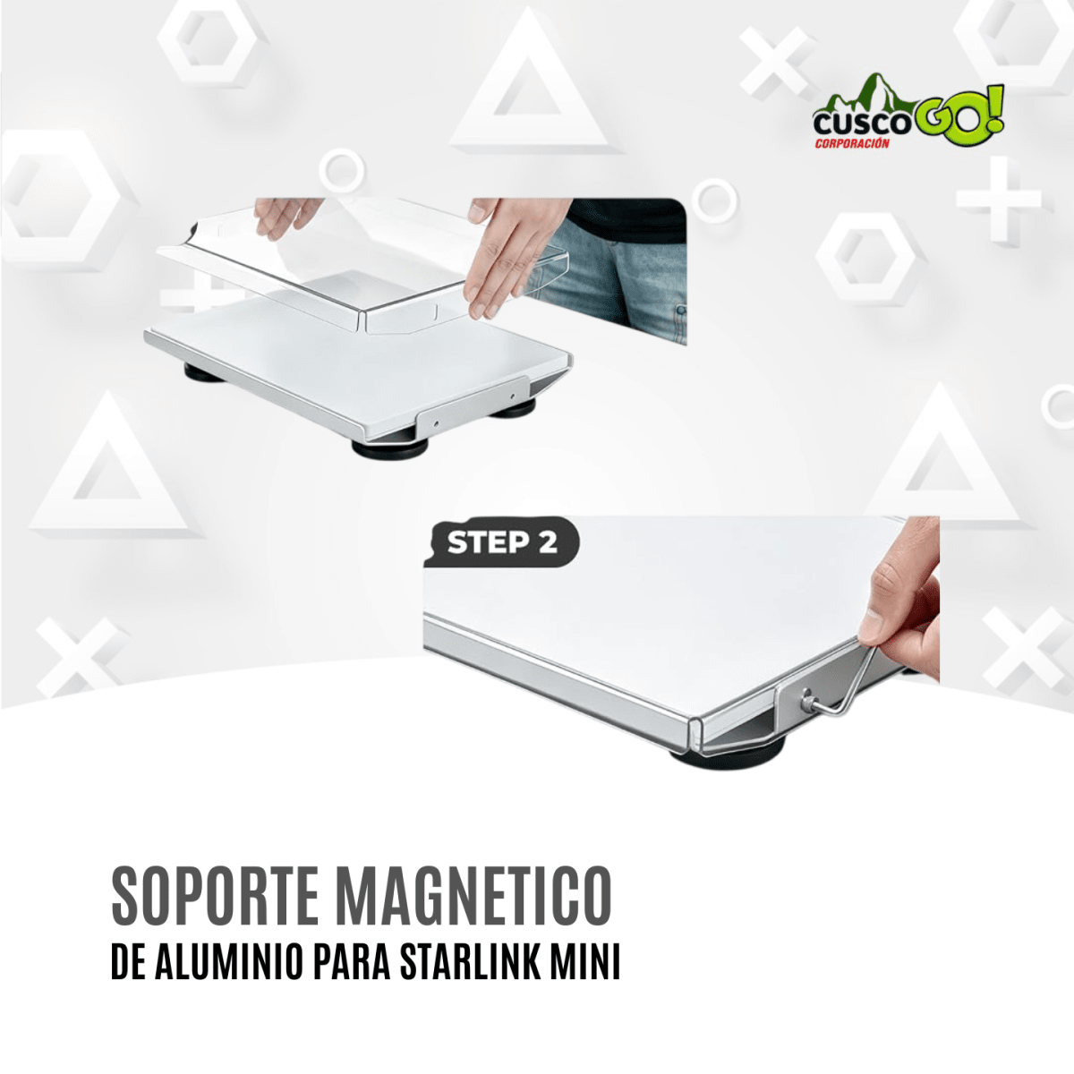 Soporte Magnético de Aluminio para Starlink Mini con Protector Plástico4