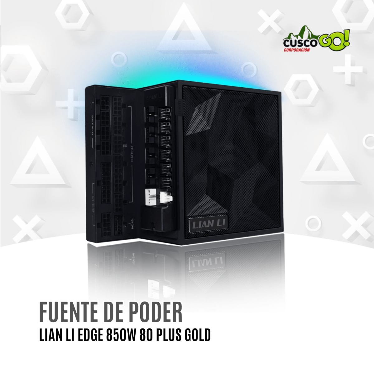 Fuente de Poder Lian Li Edge 850W 80 Plus Gold Modular Black 0