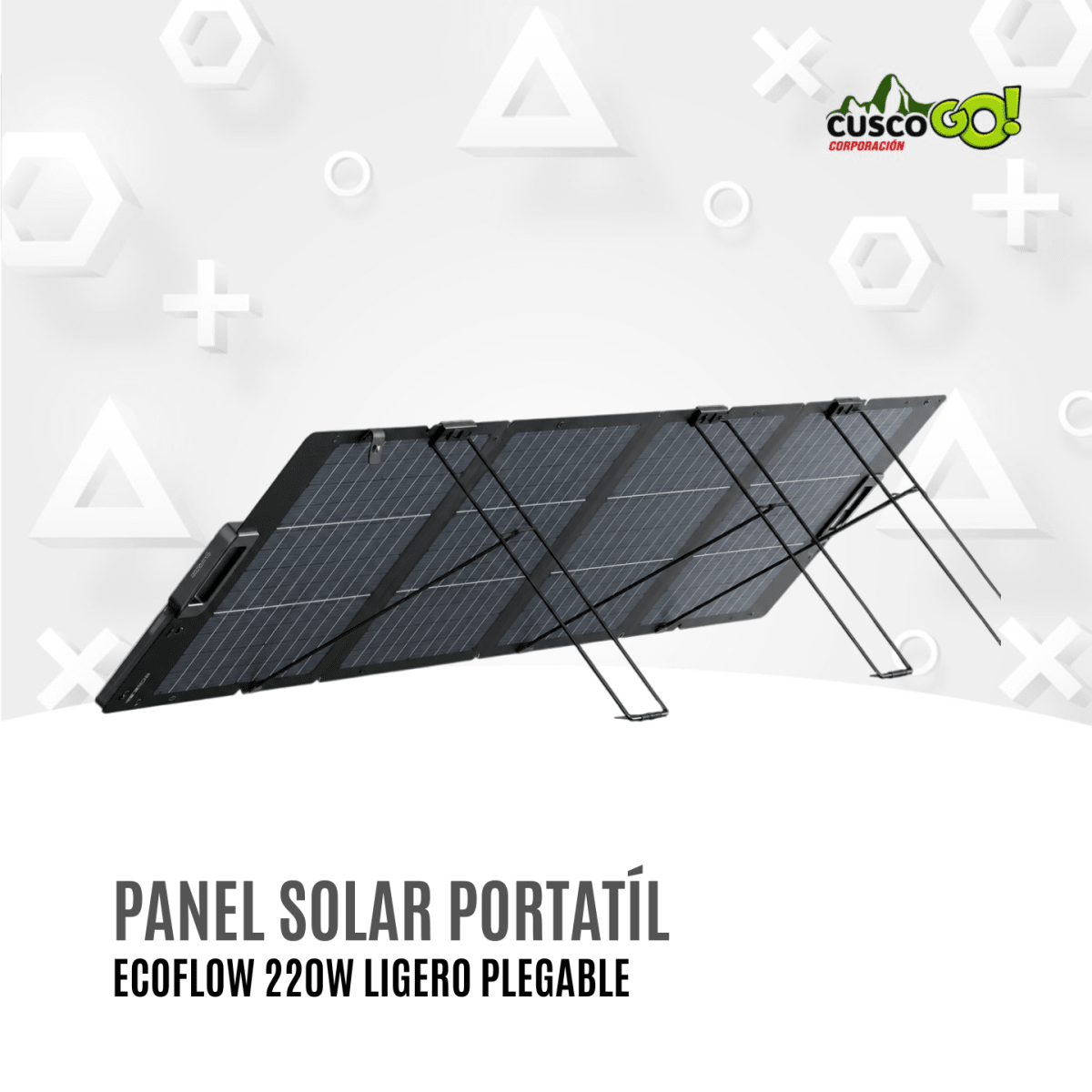 Panel Solar Portátil EcoFlow 220W Ligero Plegable2