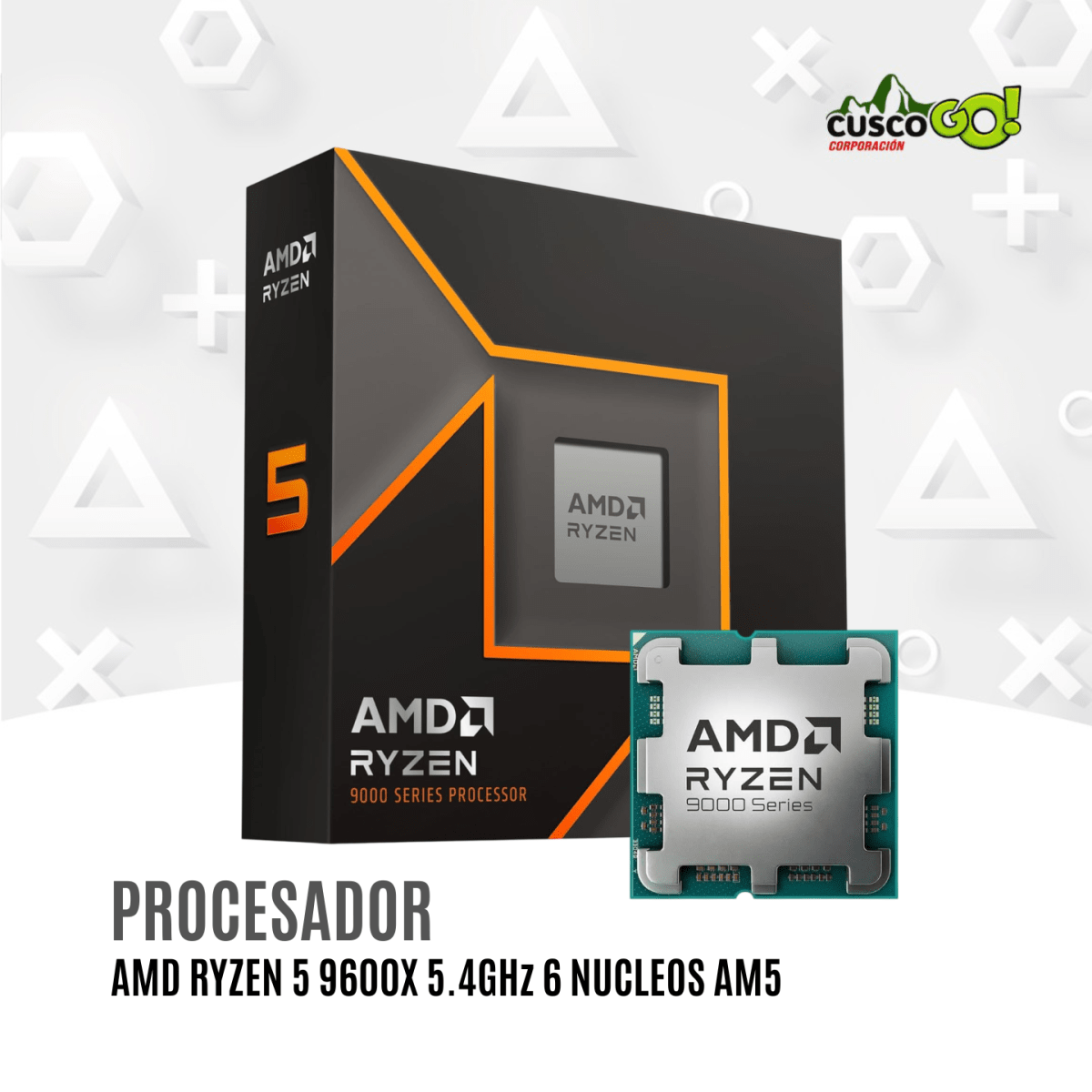 Procesador AMD Ryzen 5 9600X 5.4GHz 6 Núcleos AM52