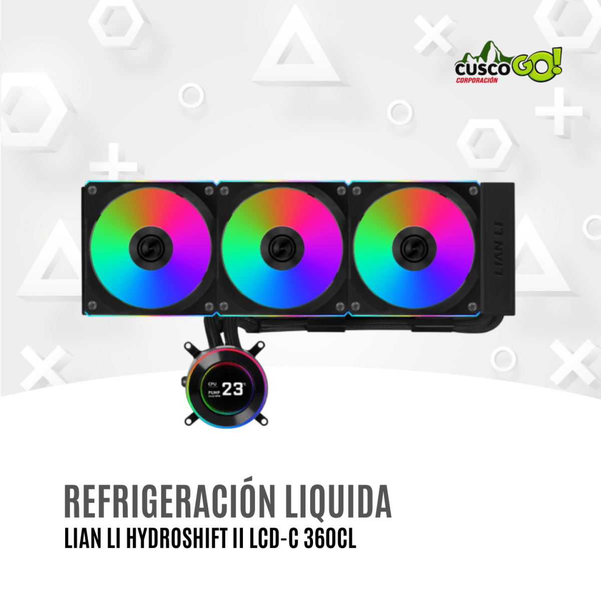 Refrigeración Líquida Lian Li HydroShift II LCD 360CL Black 0