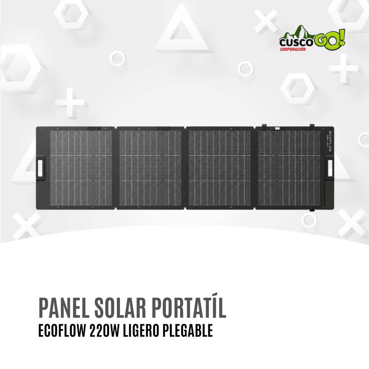 Panel Solar Portátil EcoFlow 220W Ligero Plegable3