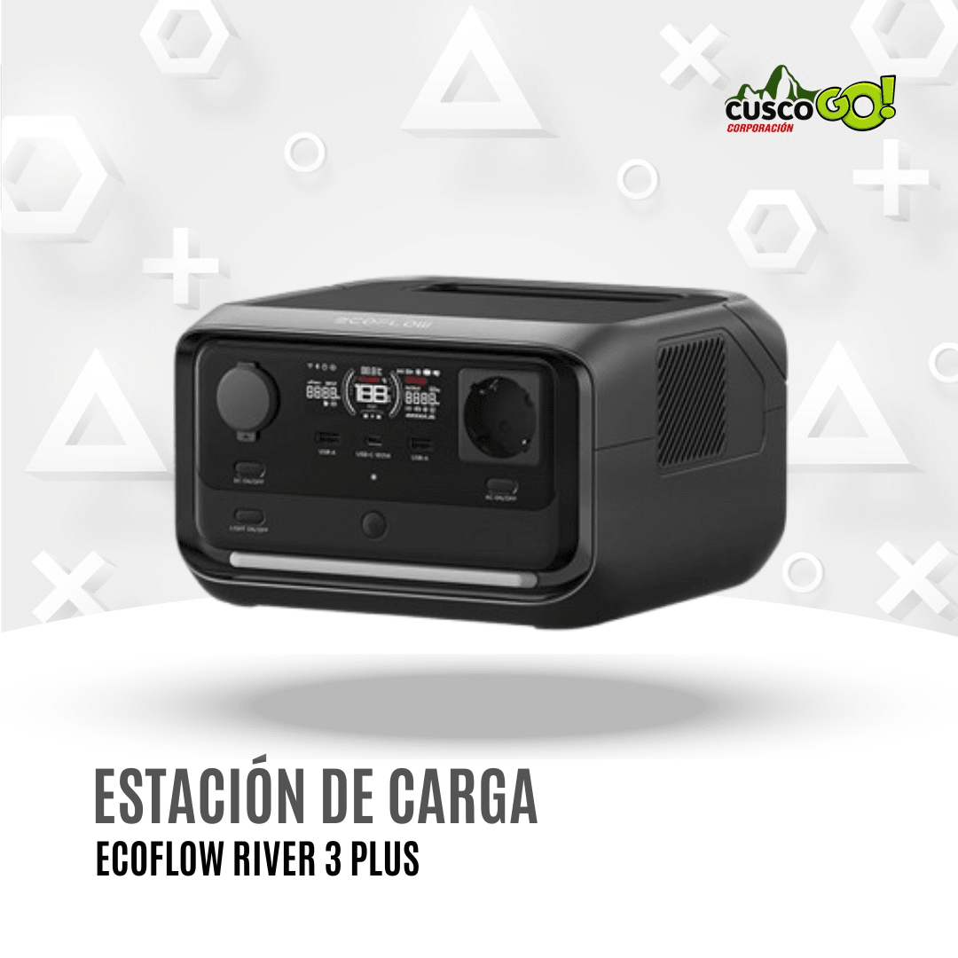 Estacion de Energia Portatil Ecoflow River 3 Plus 600W2