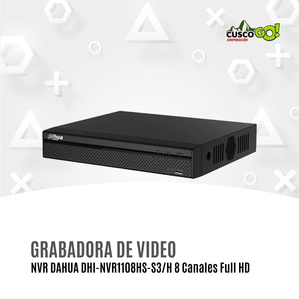 NVR Dahua DHI-NVR1108HS-S3/H Lite 8 Canales Full HD 0
