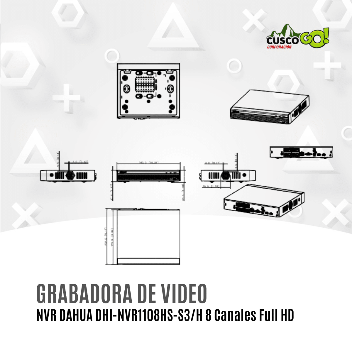 NVR Dahua DHI-NVR1108HS-S3/H Lite 8 Canales Full HD3