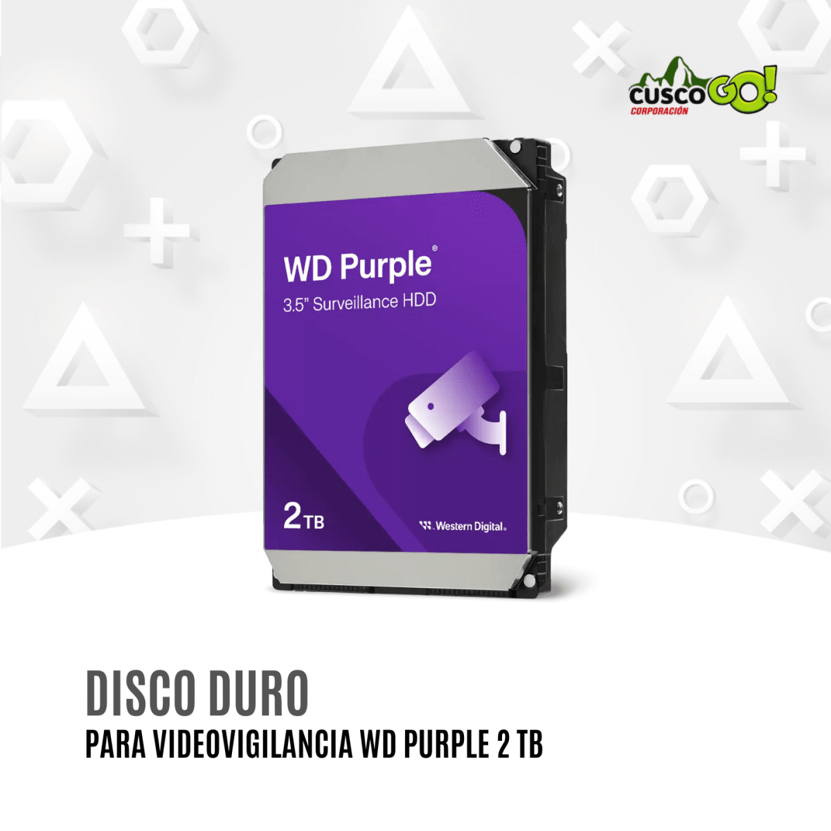 Disco Duro WD Purple WD23PURZ 2TB para Videovigilancia 0