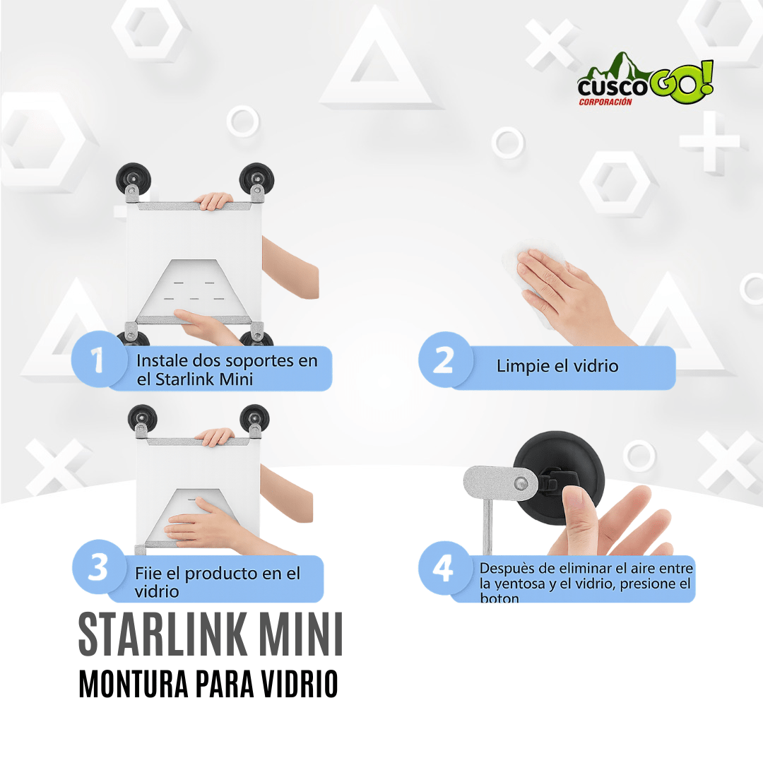 Soporte de ventosa para Starlink Mini - Suction Mount3