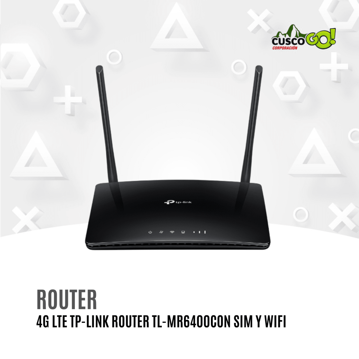 Router 4G LTE TP-Link TL-MR6400 con Ranura SIM y Wi-Fi N300 0