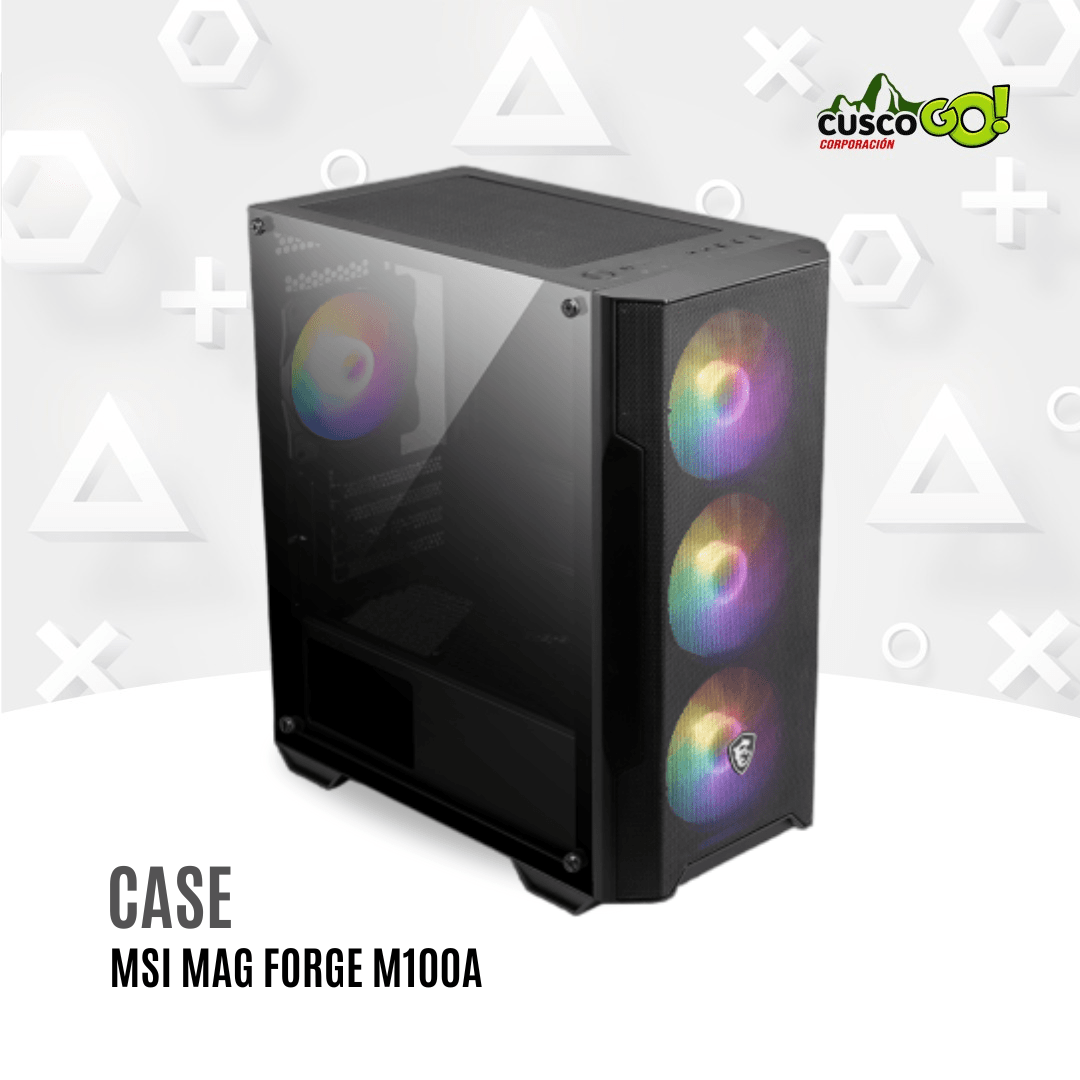 CASE MSI MAG FORGE M100A CON FUENTE DE 600W1