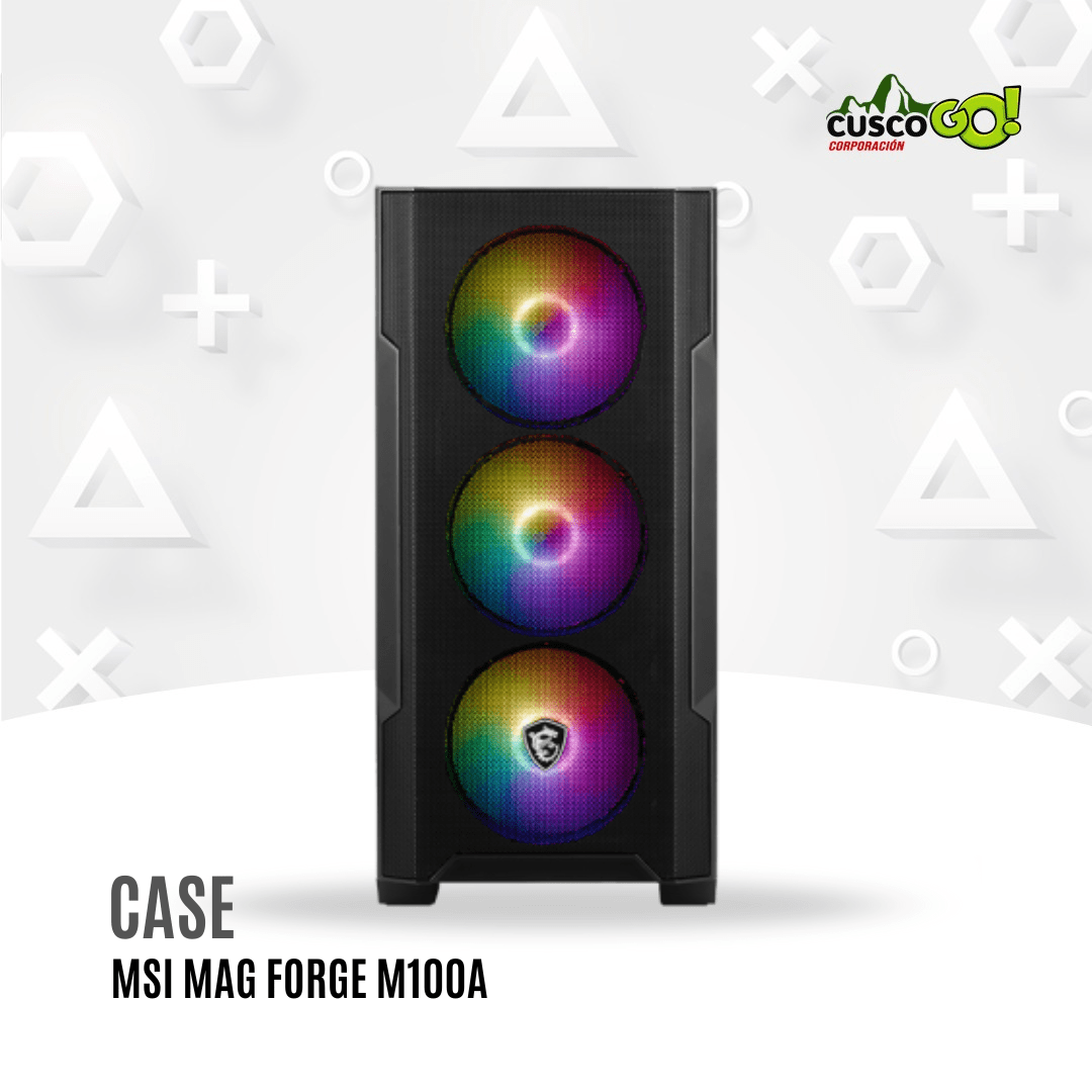 CASE MSI MAG FORGE M100A CON FUENTE DE 600W2