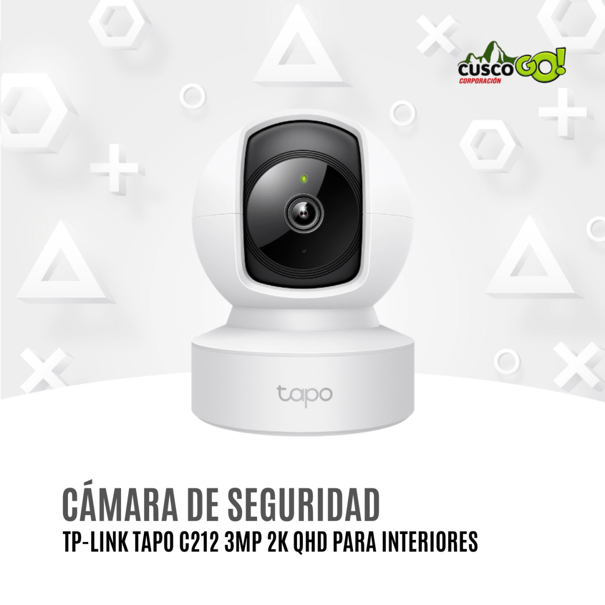 Cámara de Seguridad TP-Link Tapo C212 3MP 2K QHD Interiores 0