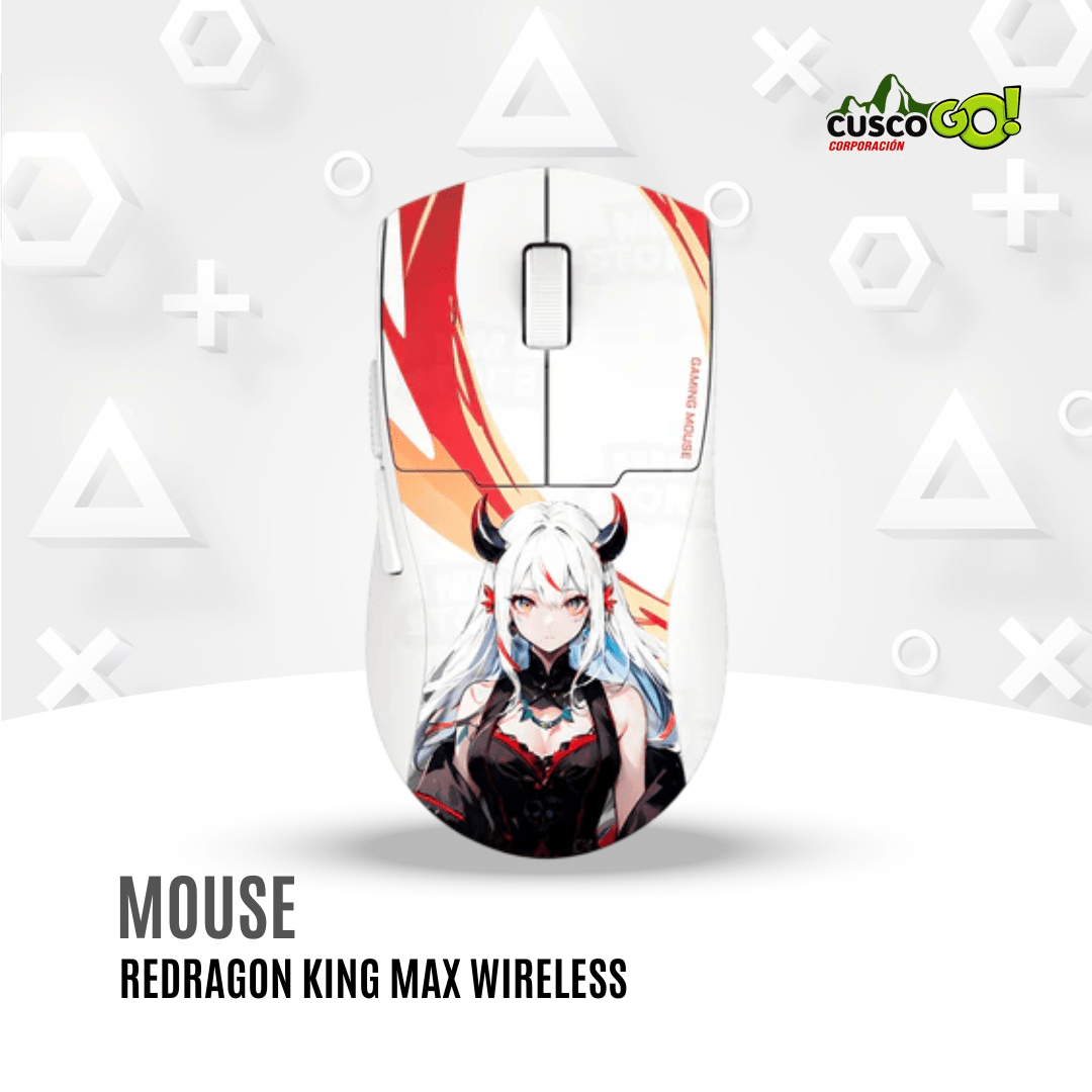 MOUSE GAMER REDRAGON KING MAX WIRELESS M918AKG-PRO 0