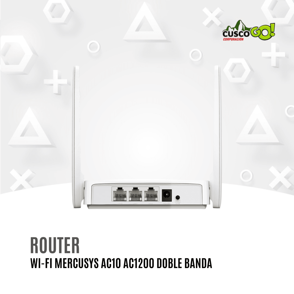 Router Wi-Fi Mercusys AC10 AC1200 Doble Banda3