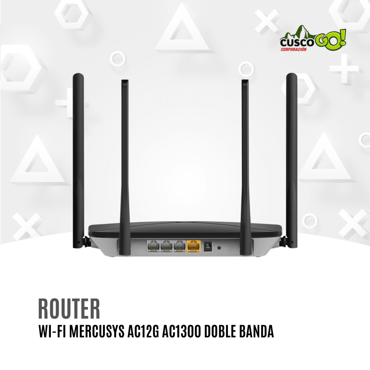 Router Wi-Fi Mercusys AC12G AC1300 Doble Banda2