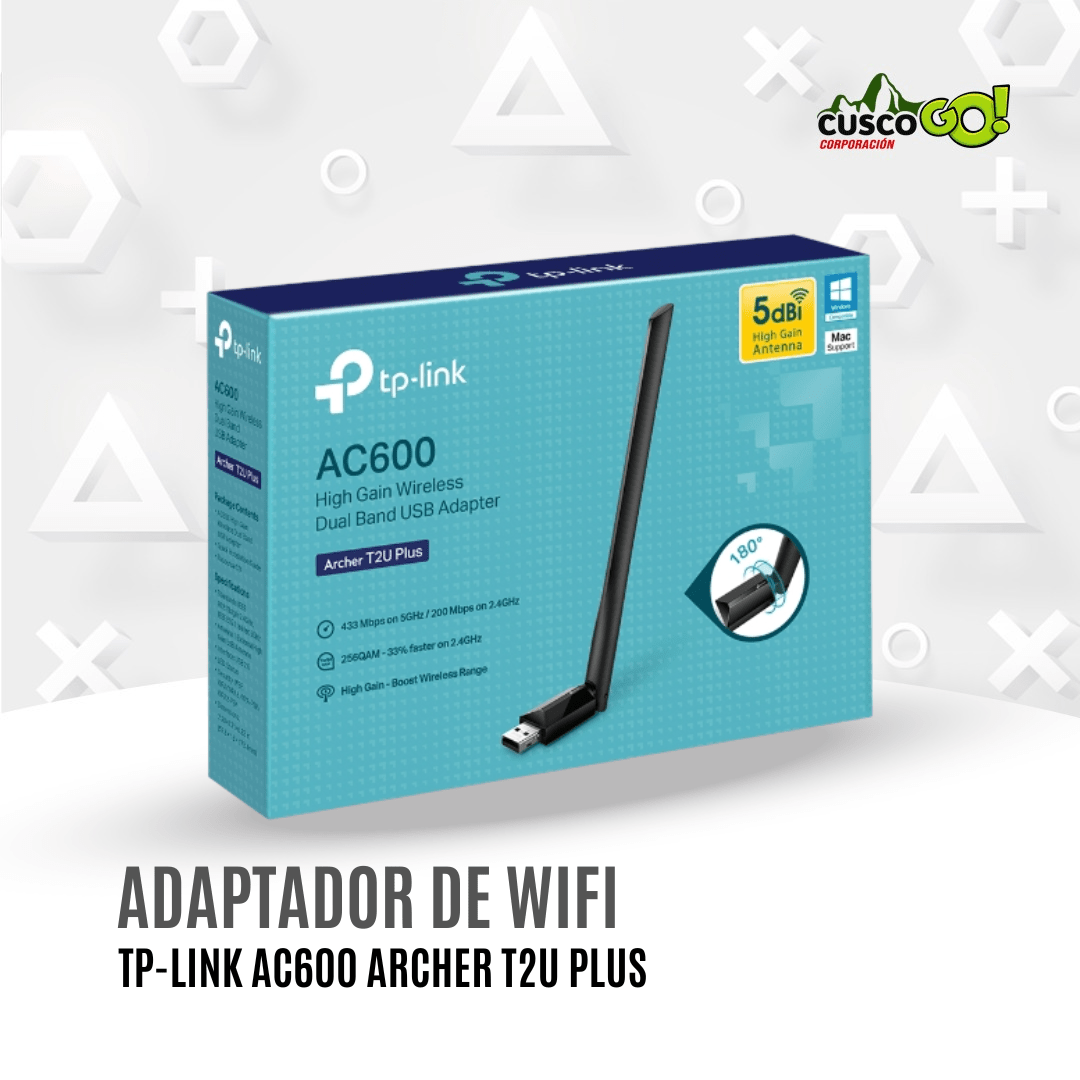 ADAPTADOR DE WIFI TP-LINK AC600 ARCHER T2U PLUS4