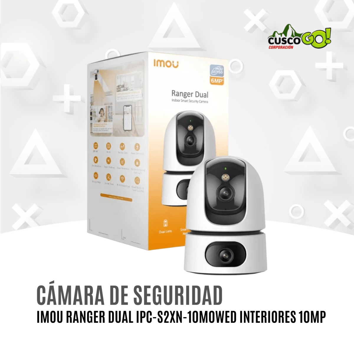 Cámara de Seguridad Imou Ranger Dual IPC-S2XN-10M0WED Interior 10MP Doble Lente3