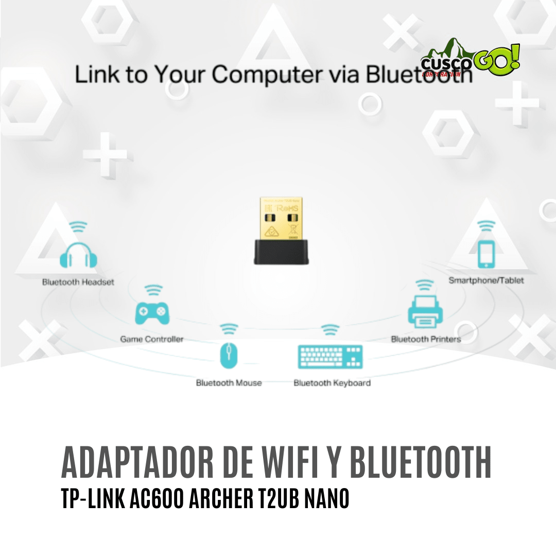 ADAPTOR DE WIFI Y BLUETOOTH TP-LINK ARCHER T2UB NANO2