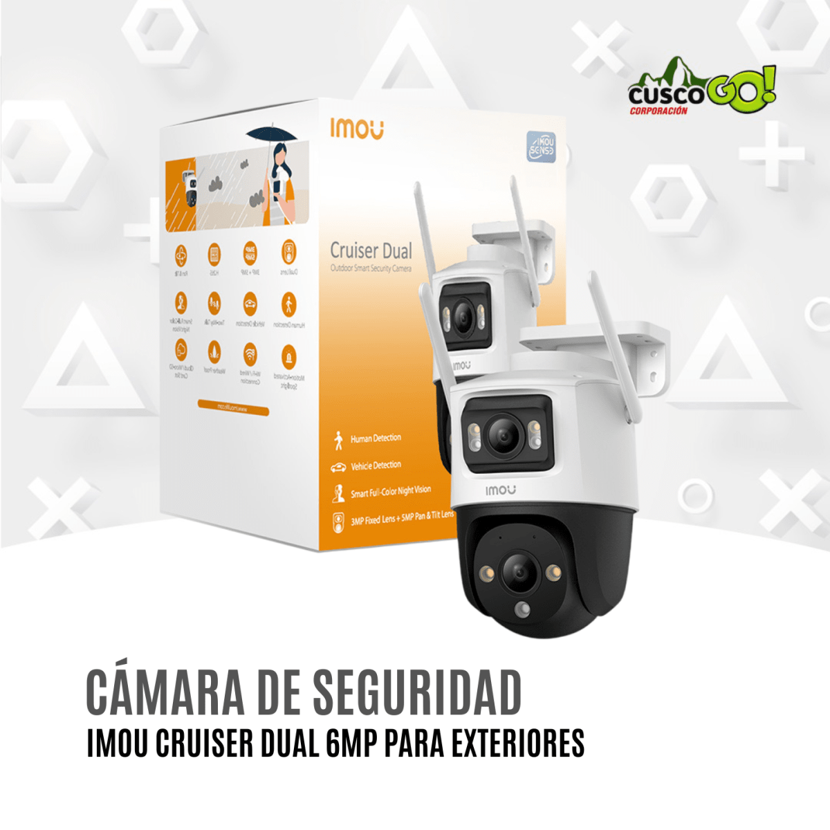 Camara de Seguridad Imou Cruiser Dual 6MP para Exteriores3