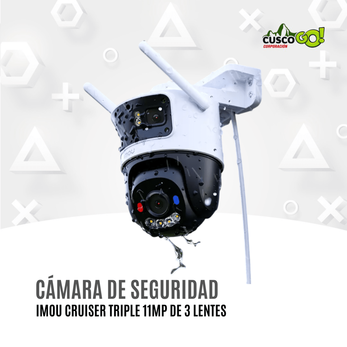 Camara de Seguridad Imou Cruiser Triple 11MP con 3 Lentes2