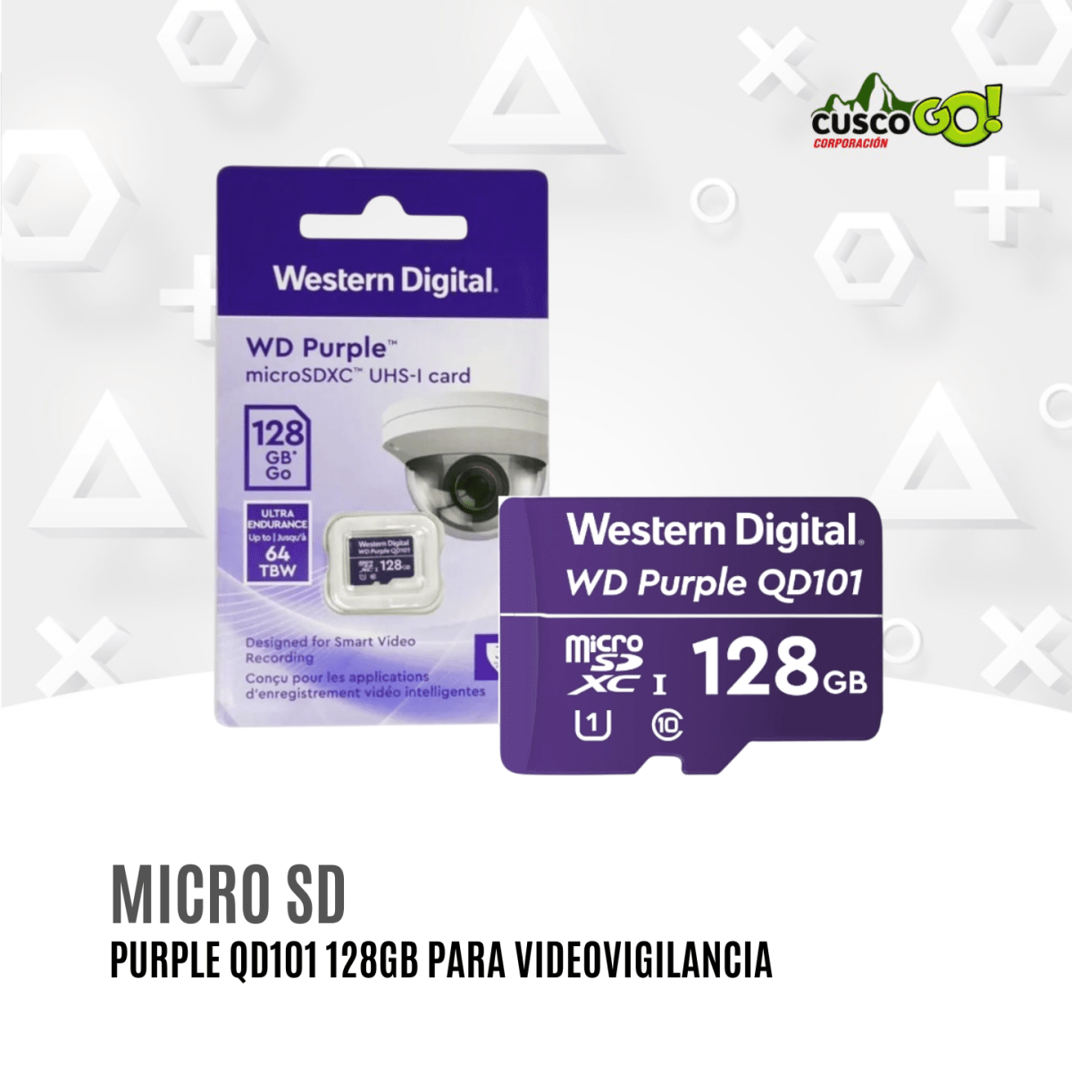MicroSD WD Purple QD101 128GB para Videovigilancia3