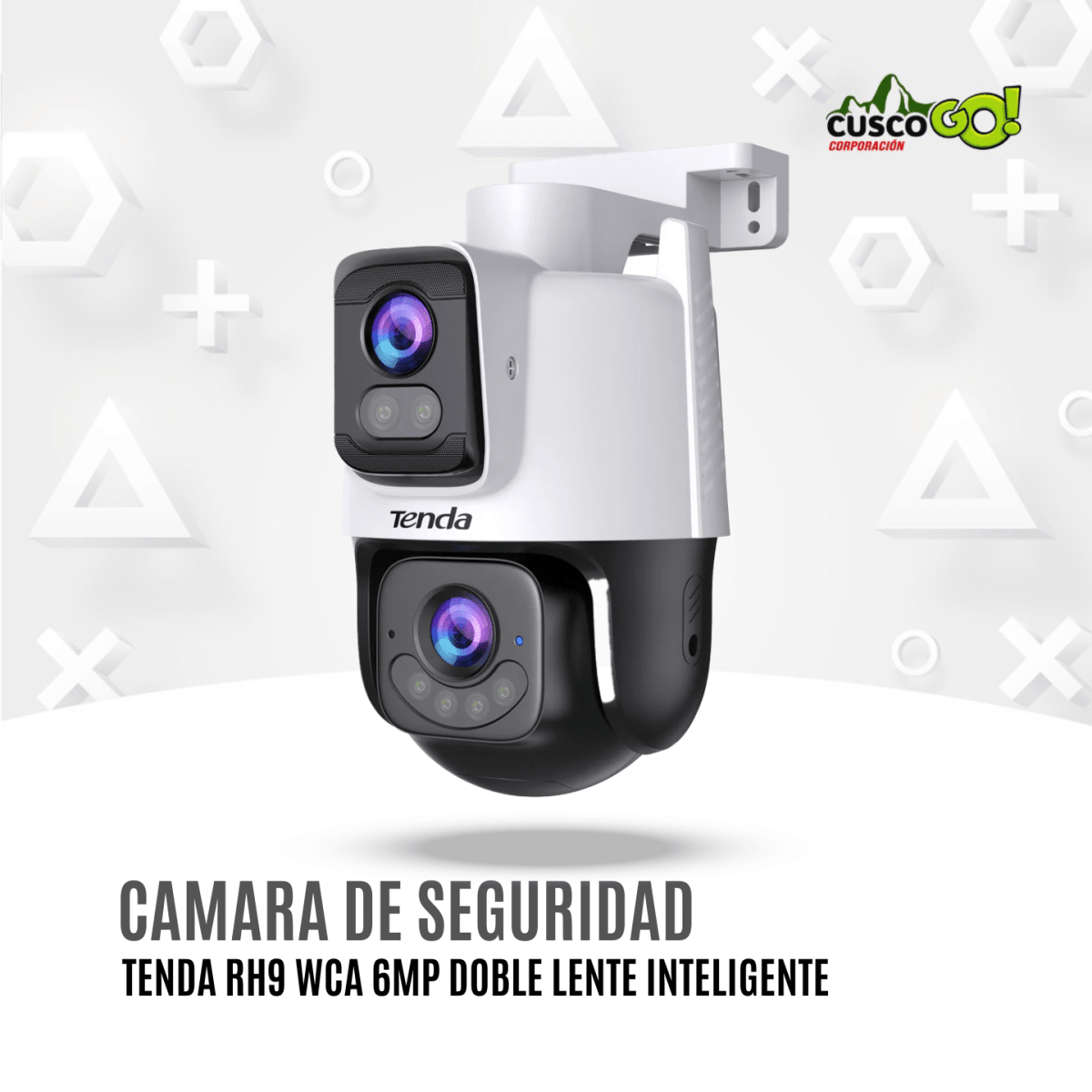 Cámara de Seguridad WiFi Tenda RH9 WCA 6MP Doble Lente Inteligente2