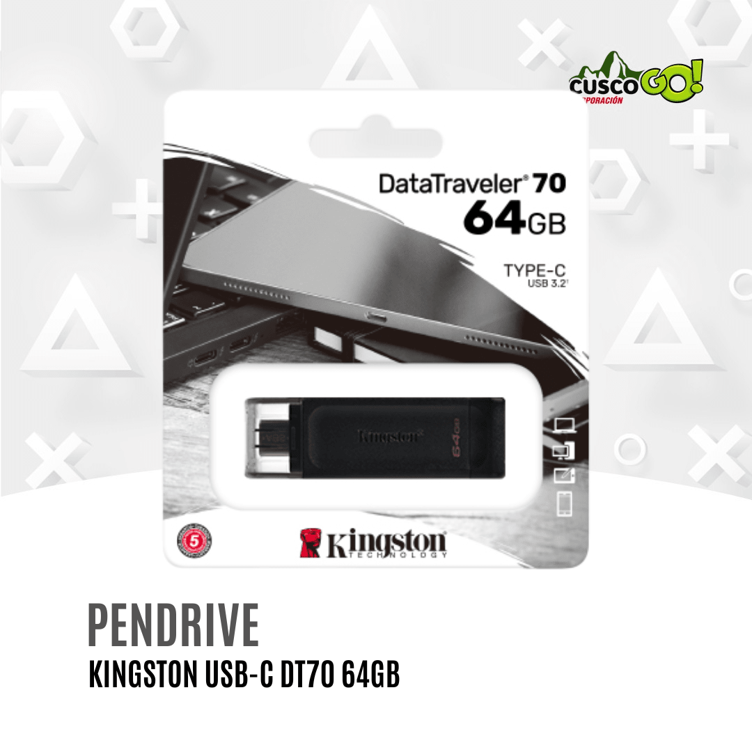 Memoria USB-C Kingston DataTraveler 70 64GB3