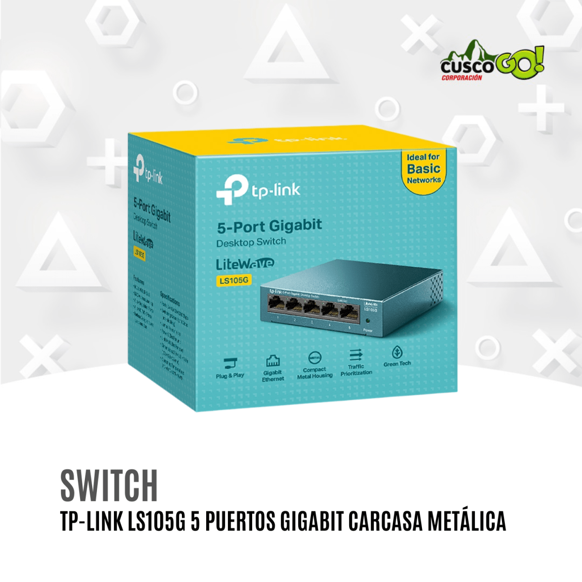 Switch TP-Link LS105G 5 Puertos Gigabit Carcasa Metálica3