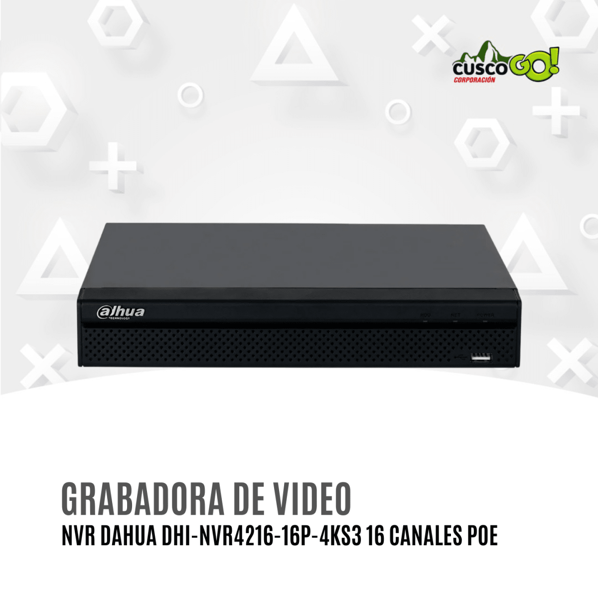 NVR Dahua DHI-NVR4216-16P-4KS3 de 16 Canales PoE2