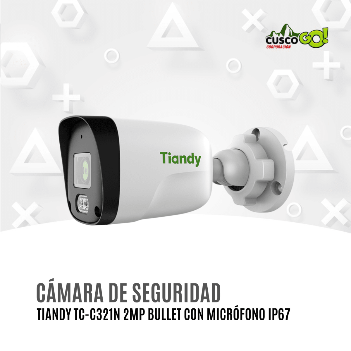 Cámara IP Tiandy TC-C321N Bullet 2MP Serie AK con Micrófono 0