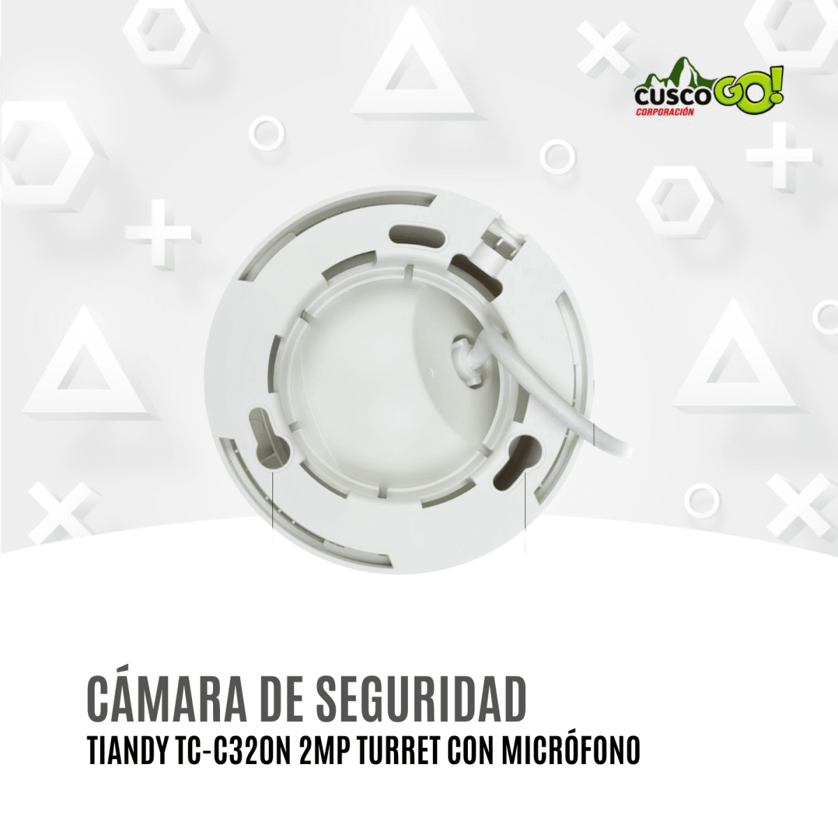 Cámara IP Tiandy TC-C320N Turret 2MP Serie AK con Micrófono3