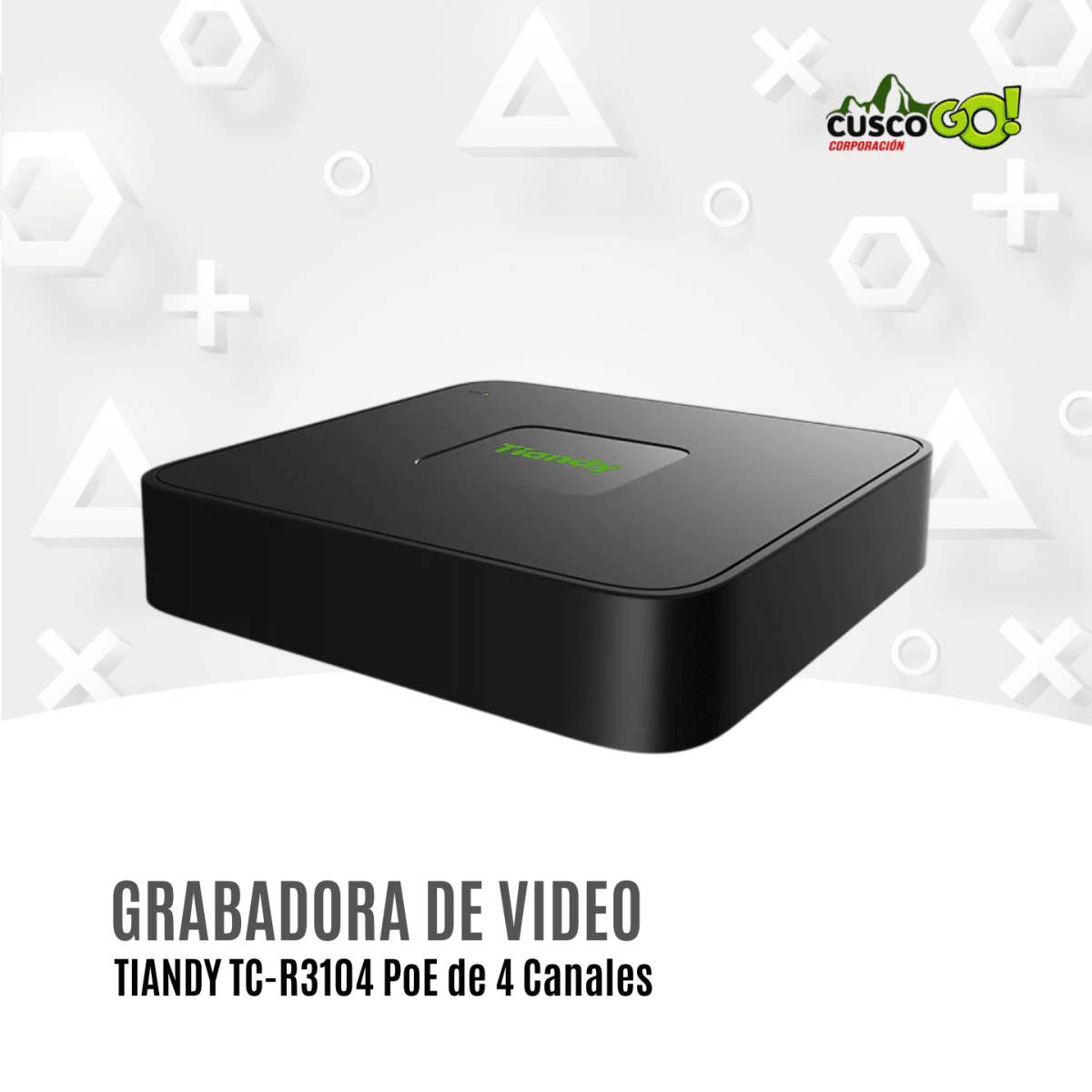 NVR Tiandy TC-R3104 PoE de 4 Canales Soporta HDD hasta 6TB 0